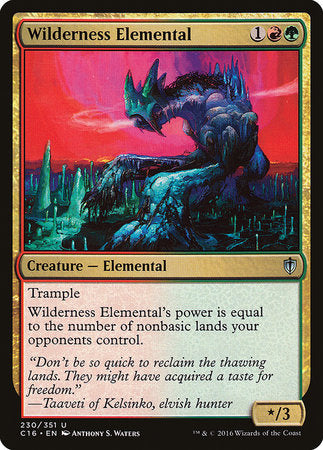 Wilderness Elemental [Commander 2016] | Arkham Games and Comics