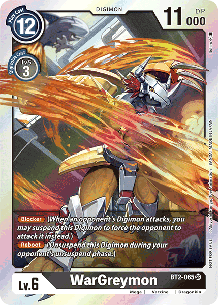 WarGreymon [BT2-065] (Alternative Art - Box Topper) [Classic Collection] | Arkham Games and Comics