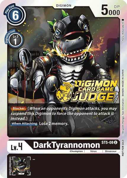 DarkTyrannomon [ST5-08] (Judge Pack 1) [Starter Deck: Machine Black Promos] | Arkham Games and Comics