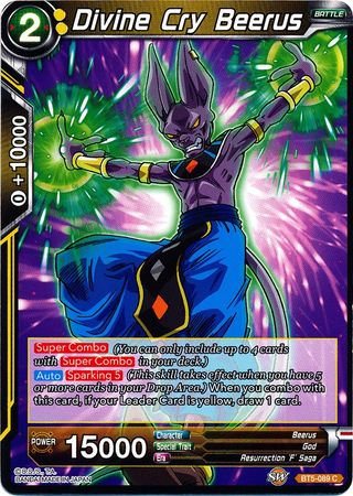 Divine Cry Beerus (BT5-089) [Miraculous Revival] | Arkham Games and Comics