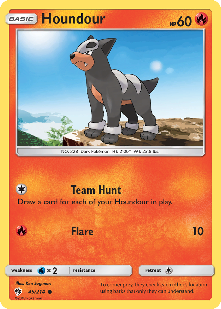 Houndour (45/214) [Sun & Moon: Lost Thunder] | Arkham Games and Comics