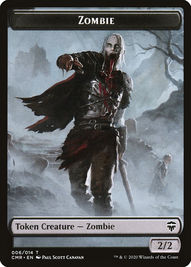 Salamander Warrior // Zombie Token [Commander Legends Tokens] | Arkham Games and Comics