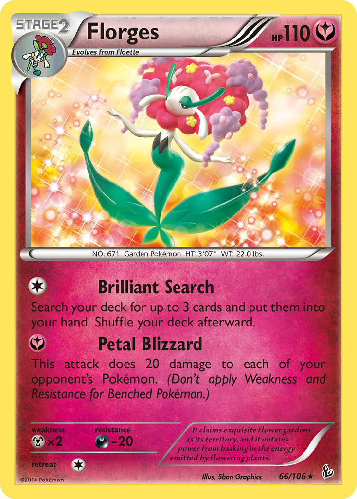 Florges (66/106) [XY: Flashfire] | Arkham Games and Comics