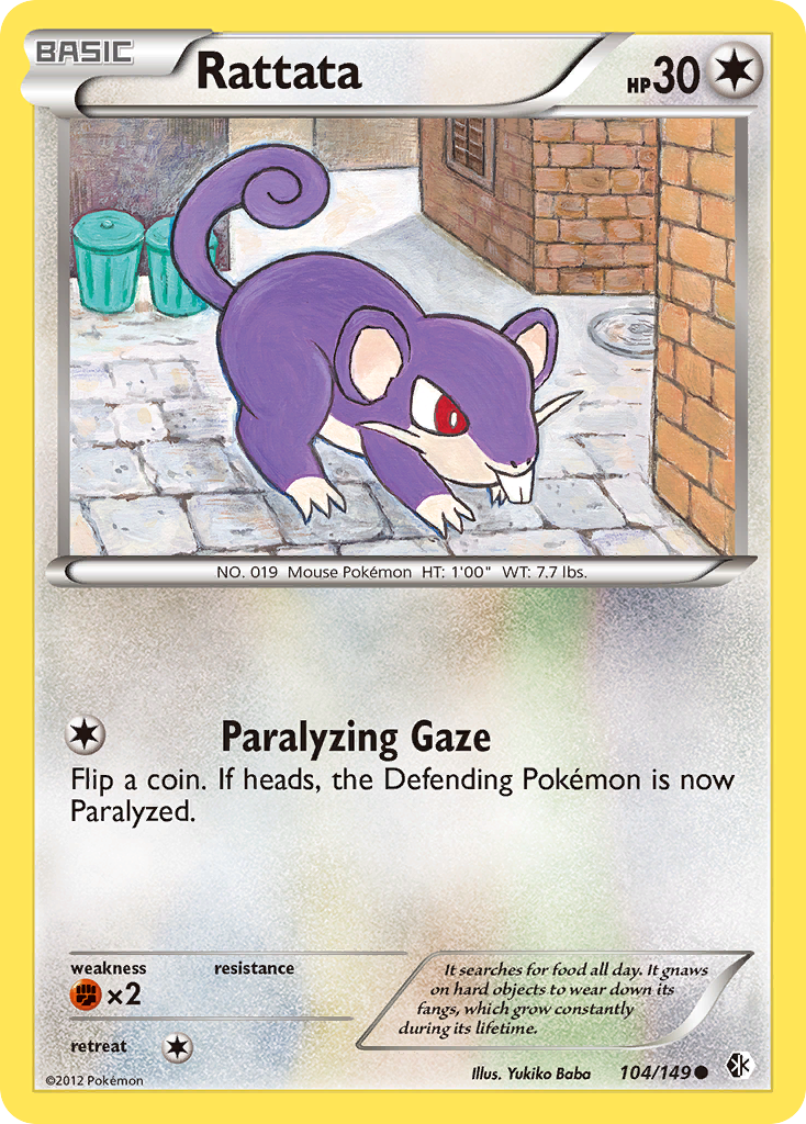 Rattata (104/149) [Black & White: Boundaries Crossed] | Arkham Games and Comics