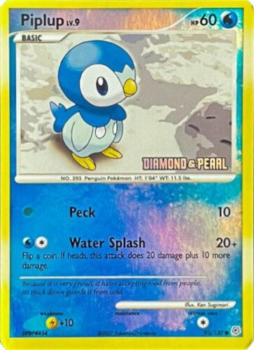 Piplup (93/130) (Diamond and Pearl) [Burger King Promos: 2008 Collection] | Arkham Games and Comics