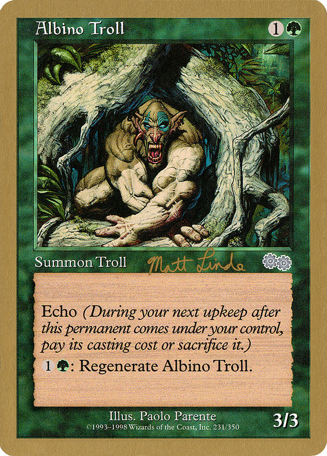 Albino Troll (Matt Linde) [World Championship Decks 1999] | Arkham Games and Comics