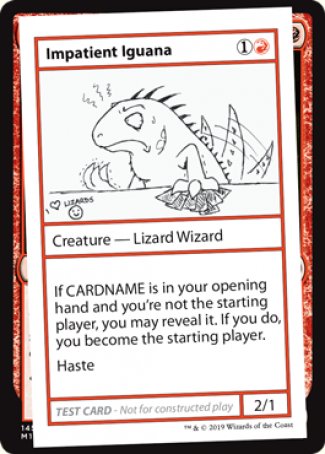 Impatient Iguana (2021 Edition) [Mystery Booster Playtest Cards] | Arkham Games and Comics