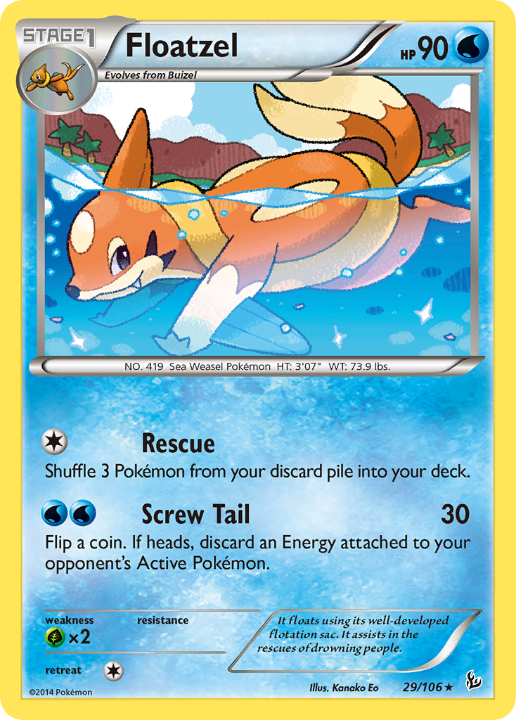 Floatzel (29/106) [XY: Flashfire] | Arkham Games and Comics