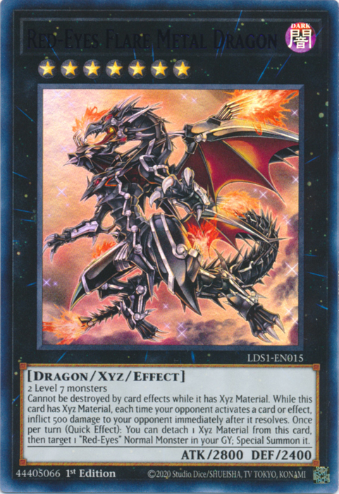 Red-Eyes Flare Metal Dragon (Purple) [LDS1-EN015] Ultra Rare | Arkham Games and Comics