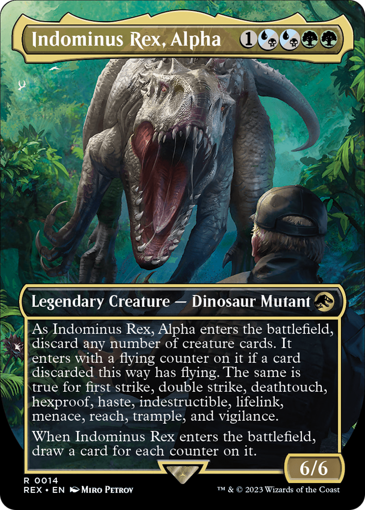 Indominus Rex, Alpha (Borderless) [Jurassic World Collection] | Arkham Games and Comics