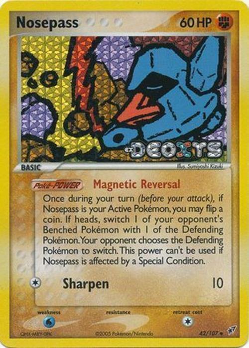 Nosepass (42/107) (Stamped) [EX: Deoxys] | Arkham Games and Comics