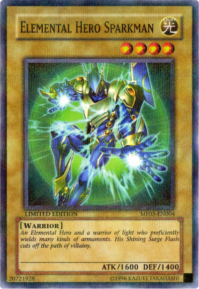 Elemental Hero Sparkman [MF03-EN004] Parallel Rare | Arkham Games and Comics