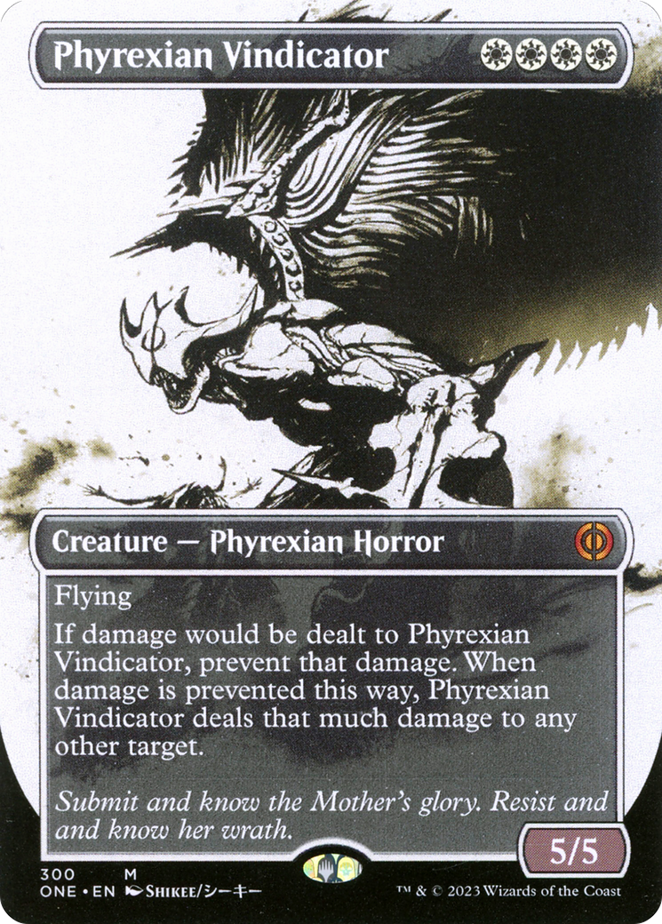 Phyrexian Vindicator (Borderless Ichor) [Phyrexia: All Will Be One] | Arkham Games and Comics