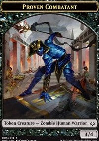 Proven Combatant // Cat Double-sided Token [Hour of Devastation Tokens] | Arkham Games and Comics