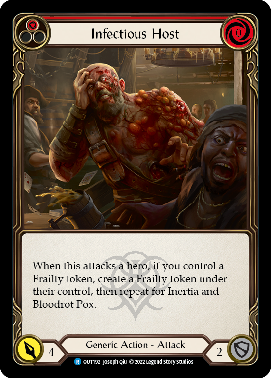 Infectious Host (Red) [OUT192] (Outsiders)  Rainbow Foil | Arkham Games and Comics