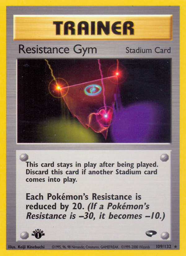 Resistance Gym (109/132) [Gym Challenge 1st Edition] | Arkham Games and Comics