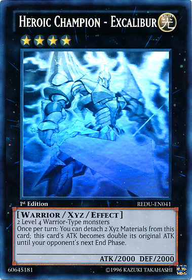 Heroic Champion - Excalibur [REDU-EN041] Ghost Rare | Arkham Games and Comics