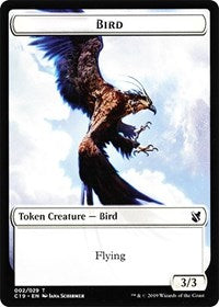 Bird (002) // Sculpture Double-sided Token [Commander 2019 Tokens] | Arkham Games and Comics