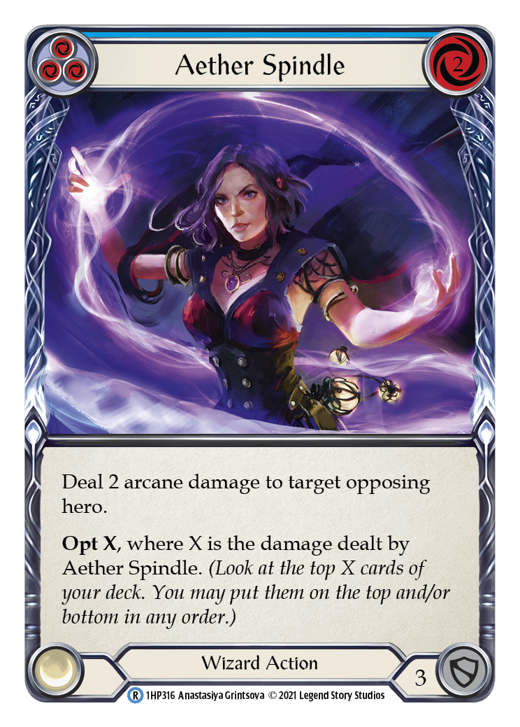 Aether Spindle (Blue) [1HP316] (History Pack 1) | Arkham Games and Comics