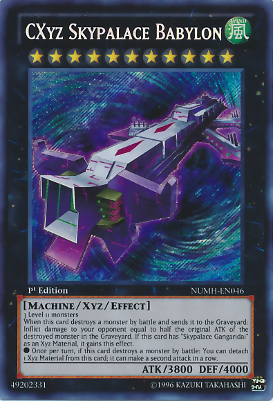 CXyz Skypalace Babylon [NUMH-EN046] Secret Rare | Arkham Games and Comics