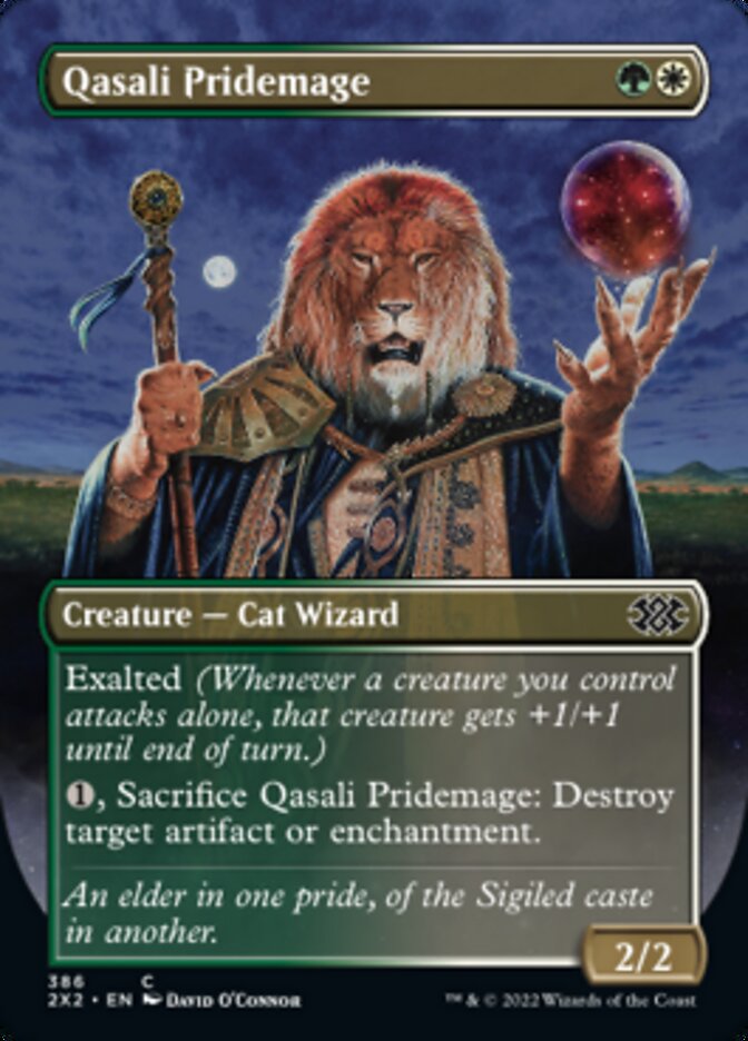 Qasali Pridemage (Borderless Alternate Art) [Double Masters 2022] | Arkham Games and Comics