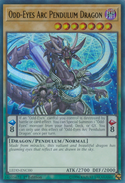 Odd-Eyes Arc Pendulum Dragon [LEDD-ENC00] Ultra Rare | Arkham Games and Comics