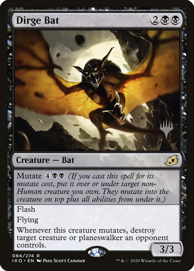 Dirge Bat (Promo Pack) [Ikoria: Lair of Behemoths Promos] | Arkham Games and Comics