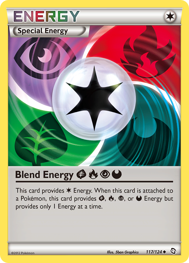 Blend Energy GrassFirePsychicDarkness (117/124) [Black & White: Dragons Exalted] | Arkham Games and Comics
