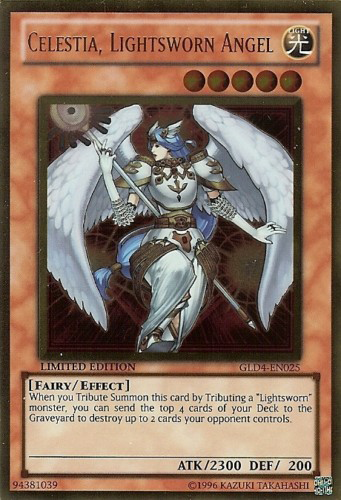 Celestia, Lightsworn Angel [GLD4-EN025] Gold Rare | Arkham Games and Comics