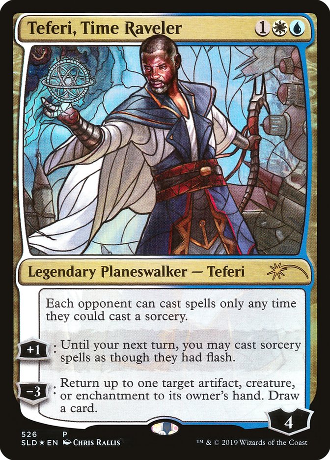 Teferi, Time Raveler (Stained Glass) [Secret Lair Drop Promos] | Arkham Games and Comics