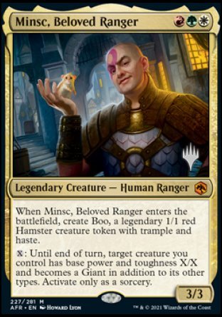 Minsc, Beloved Ranger (Promo Pack) [Dungeons & Dragons: Adventures in the Forgotten Realms Promos] | Arkham Games and Comics