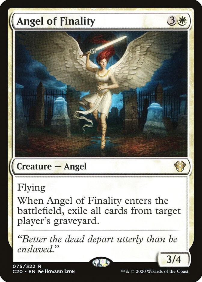 Angel of Finality [Commander 2020] | Arkham Games and Comics