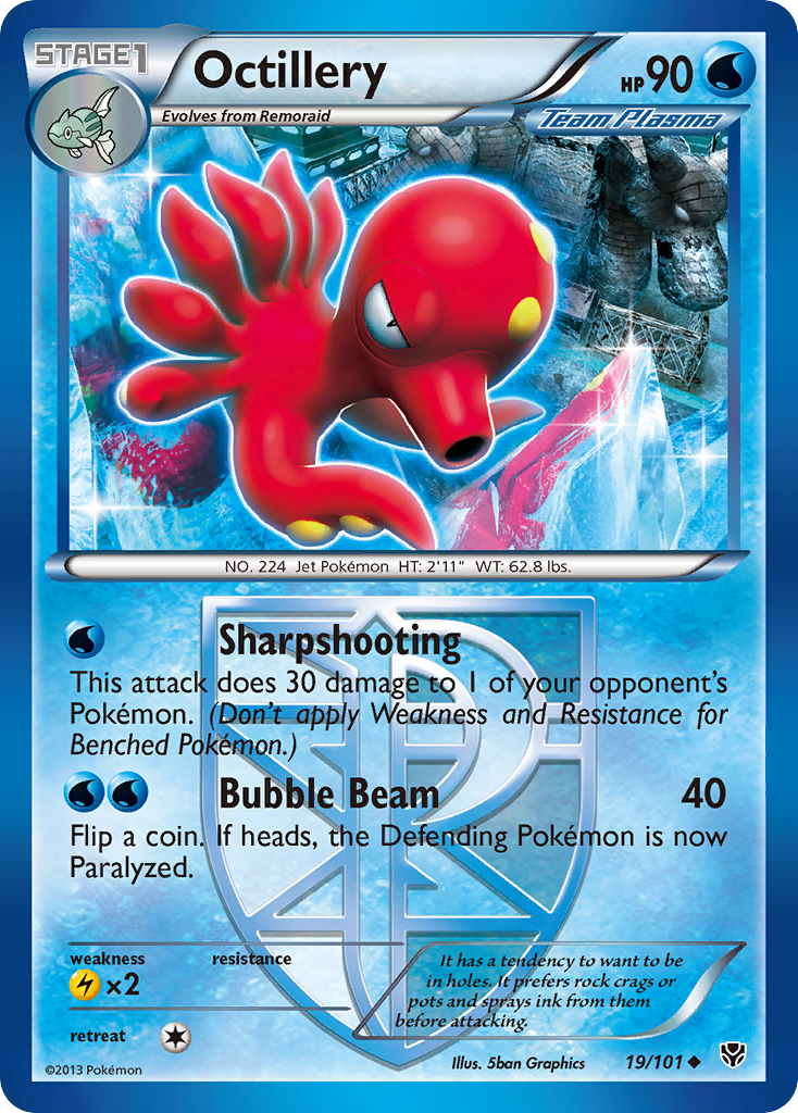 Octillery (19/101) [Black & White: Plasma Blast] | Arkham Games and Comics