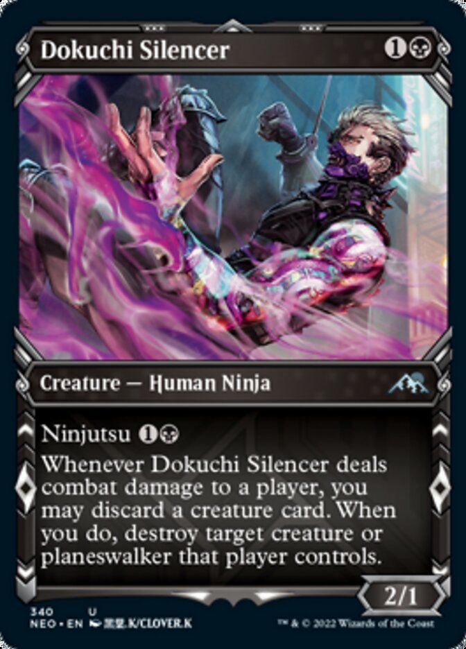 Dokuchi Silencer (Showcase Ninja) [Kamigawa: Neon Dynasty] | Arkham Games and Comics