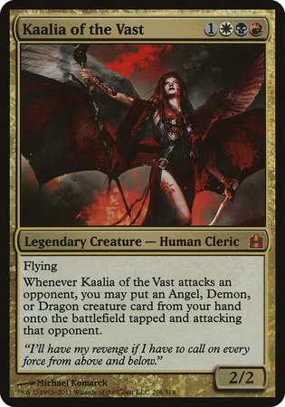 Kaalia of the Vast (Oversized) [Commander 2011 Oversized] | Arkham Games and Comics