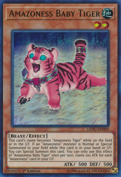 Amazoness Baby Tiger [LEDU-EN009] Ultra Rare | Arkham Games and Comics