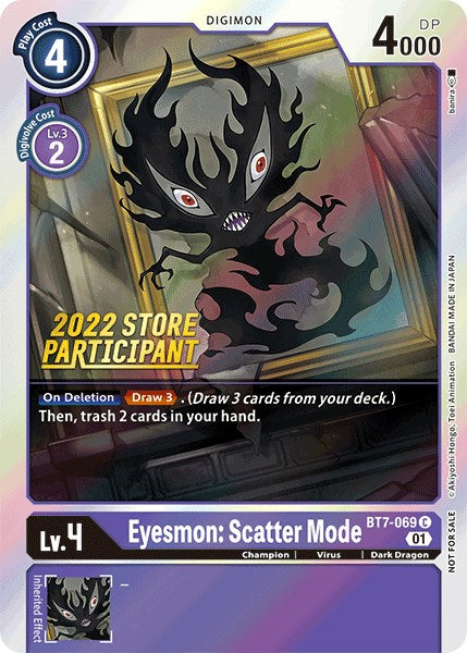 Eyesmon: Scatter Mode [BT7-069] (2022 Store Participant) [Next Adventure Promos] | Arkham Games and Comics