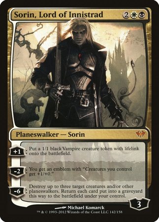 Sorin, Lord of Innistrad [Dark Ascension] | Arkham Games and Comics