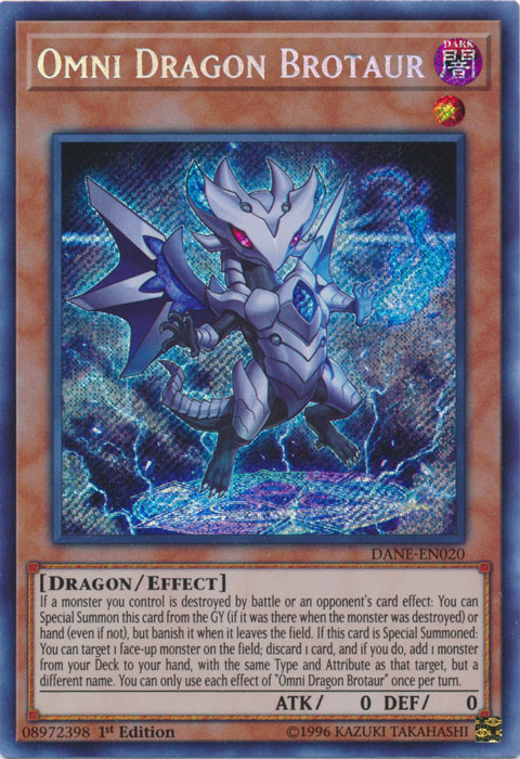 Omni Dragon Brotaur [DANE-EN020] Secret Rare | Arkham Games and Comics