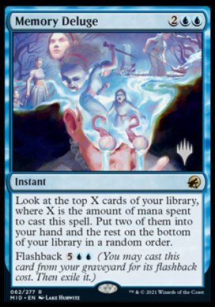 Memory Deluge (Promo Pack) [Innistrad: Midnight Hunt Promos] | Arkham Games and Comics