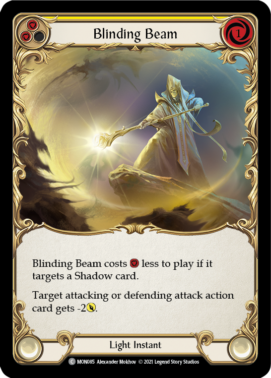 Blinding Beam (Yellow) [MON085] (Monarch)  1st Edition Normal | Arkham Games and Comics