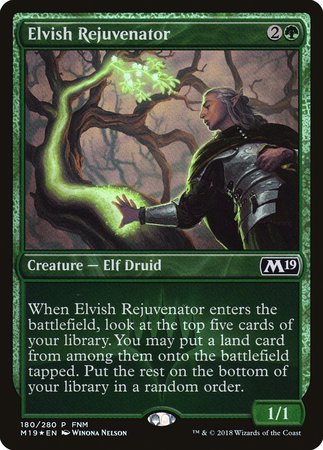 Elvish Rejuvenator [Core Set 2019 Promos] | Arkham Games and Comics