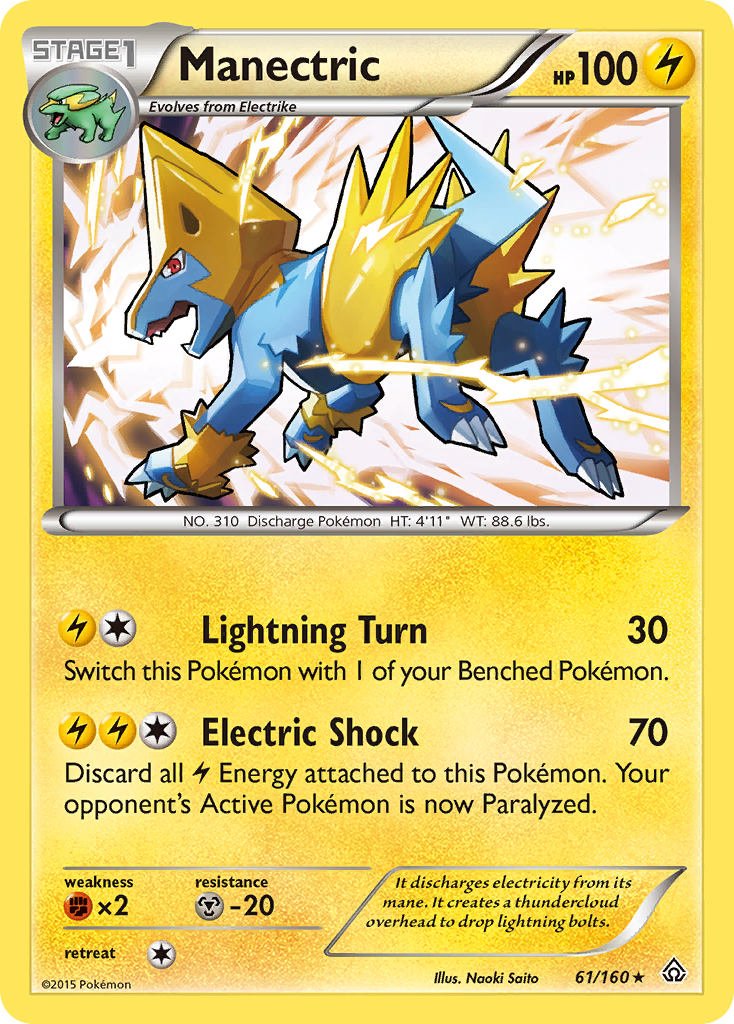 Manectric (61/160) [XY: Primal Clash] | Arkham Games and Comics