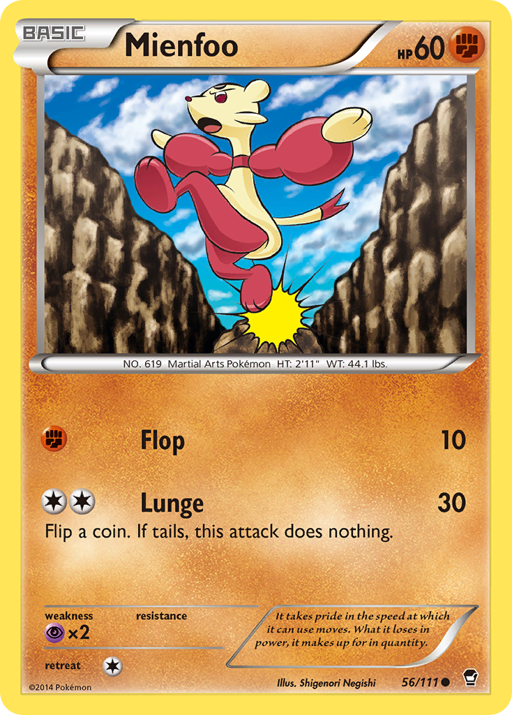 Mienfoo (56/111) [XY: Furious Fists] | Arkham Games and Comics