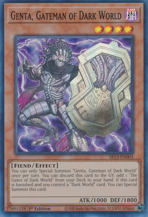 Genta, Gateman of Dark World [SR13-EN002] Super Rare | Arkham Games and Comics