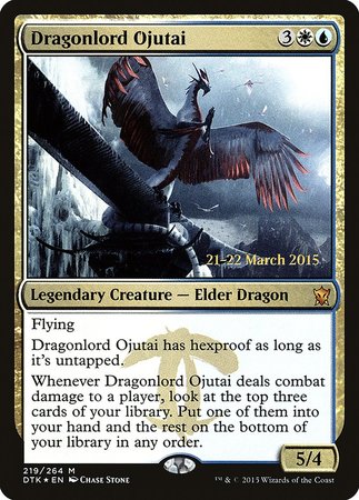 Dragonlord Ojutai [Dragons of Tarkir Promos] | Arkham Games and Comics