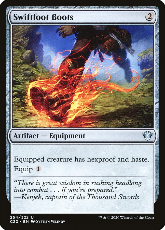 Swiftfoot Boots [Commander 2020] | Arkham Games and Comics