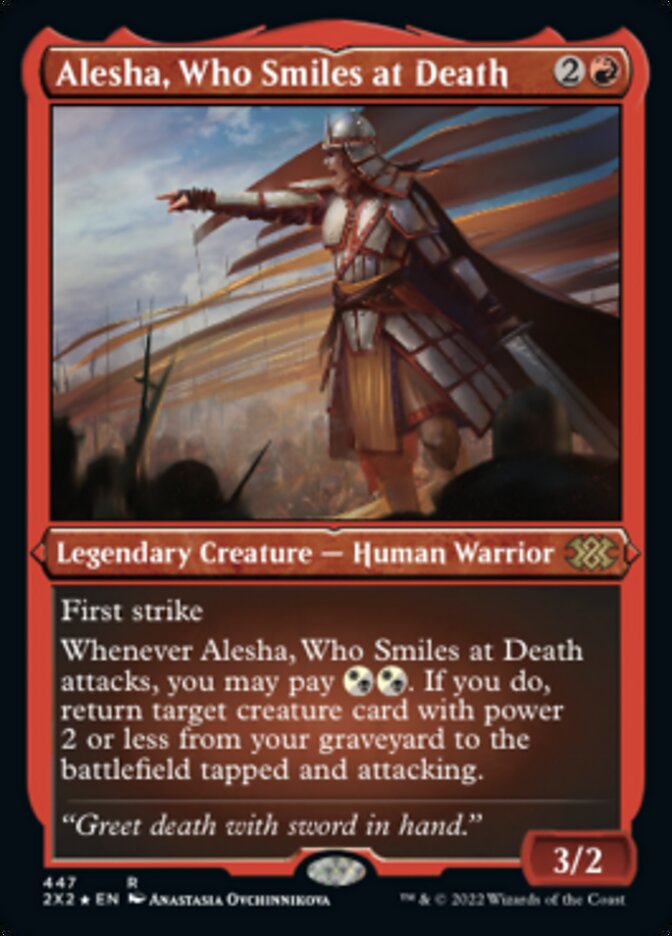 Alesha, Who Smiles at Death (Foil Etched) [Double Masters 2022] | Arkham Games and Comics