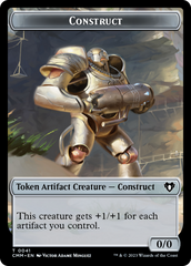 Clue // Construct (0041) Double-Sided Token [Commander Masters Tokens] | Arkham Games and Comics