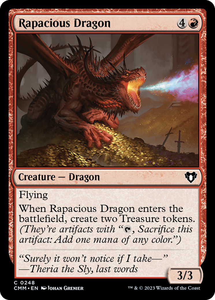 Rapacious Dragon [Commander Masters] | Arkham Games and Comics